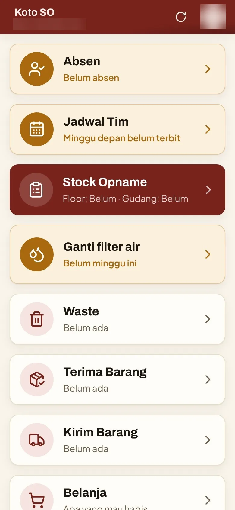 Koto SO, app operasional Koto Koto